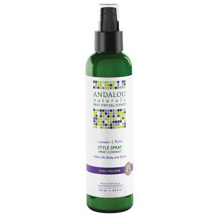 Andalou Naturals, Style Spray, Full Volume, Lavender&Biotin 242ml