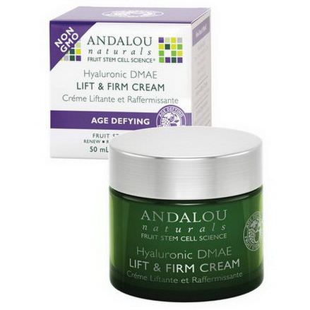 Andalou Naturals, Lift&Firm Cream, Hyaluronic DMAE 50ml