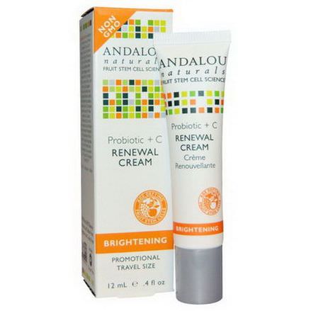Andalou Naturals, Renewal Cream, Probiotic C, Brightening 12ml