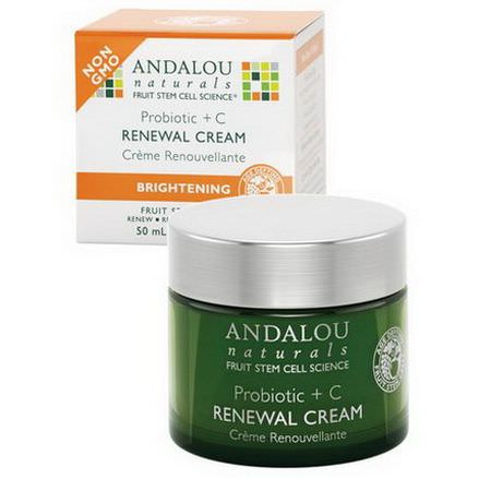 Andalou Naturals, Renewal Cream, Probiotic C, Brightening 50ml