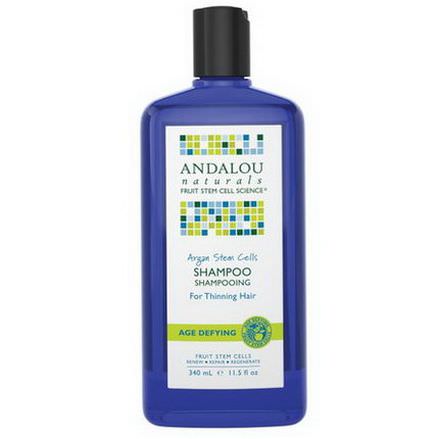 Andalou Naturals, Shampoo, Argan Stem Cells, For Thinning Hair 340ml