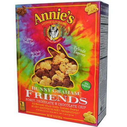 Annie's Homegrown, Bunny Graham Friends, Honey, Chocolate&Chocolate Chip 283g