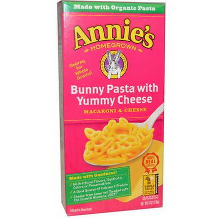 Annie's Homegrown, Macaroni and Cheese, Bunny Pasta with Yummy Cheese 170g