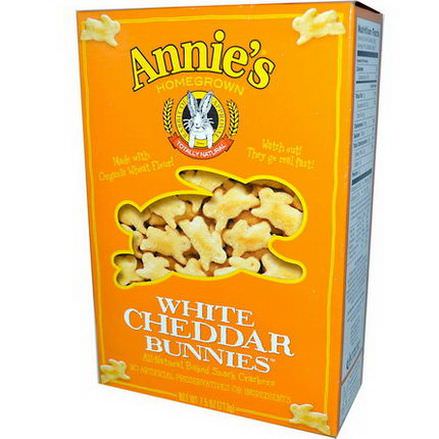 Annie's Homegrown, White Cheddar Bunnies, Baked Snack Crackers 213g