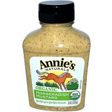 Annie's Naturals, Organic, Horseradish Mustard 255g