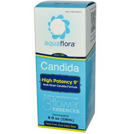 Aqua Flora, Candida, High Potency 9, Multi-Strain Candida Formula 236ml