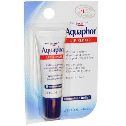 Aquaphor, Lip Repair, Immediate Relief, Fragrance Free 10ml