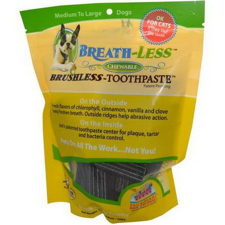 Ark Naturals, Breath-Less, Brushless Toothpaste, Chewable, Medium to Large Dogs 508g