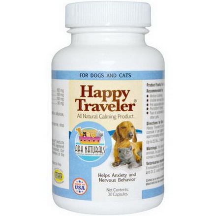 Ark Naturals, Happy Traveler, All Natural Calming Product, 30 Capsules
