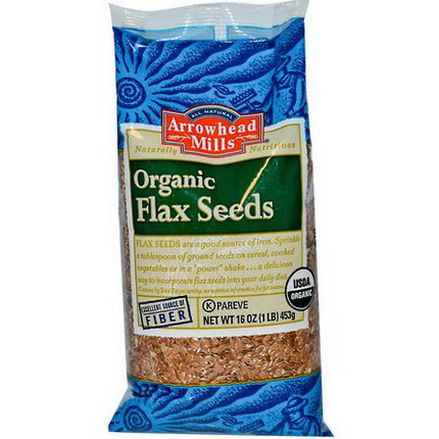 Arrowhead Mills, Organic Flax Seeds 453g