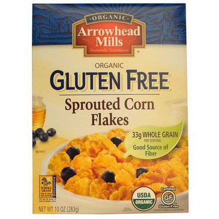 Arrowhead Mills, Organic Gluten Free, Sprouted Corn Flakes 283g