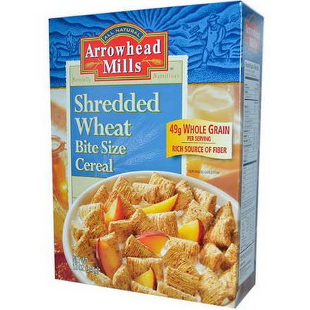 Arrowhead Mills, Shredded Wheat, Bite Size Cereal 340g