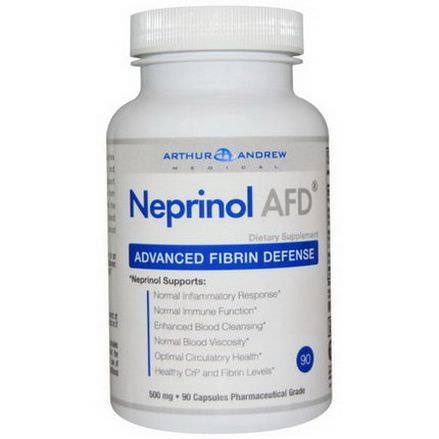 Arthur Andrew Medical, Neprinol AFD, Advanced Fibrin Defense, 500mg, 90 Capsules