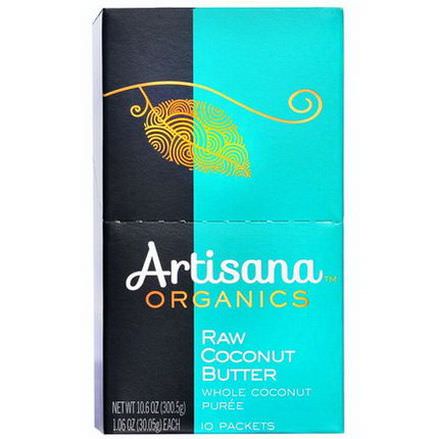 Artisana, Organic Raw Coconut Butter, 10 Packs 30.05g Each