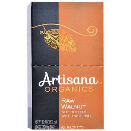 Artisana, Organic Raw Walnut Butter, 10 Packets 30.05g Each