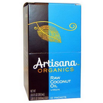 Artisana, Organic Raw Coconut Oil, 10 Packets 30.05ml Each