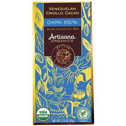 Artisana, Venezuelan Cacao Criollo, Dark 85% 50g