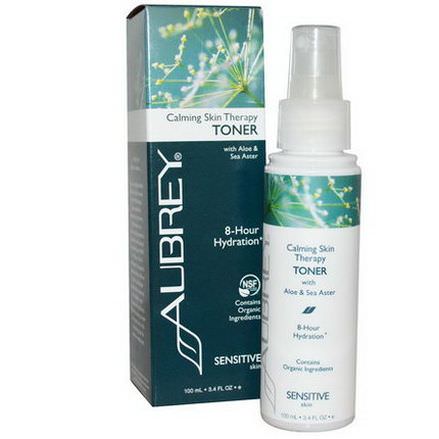 Aubrey Organics, Calming Skin Therapy, Toner, Sensitive Skin 100ml