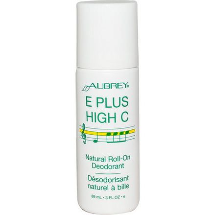 Aubrey Organics, E Plus High C, Natural Roll-On Deodorant 89ml