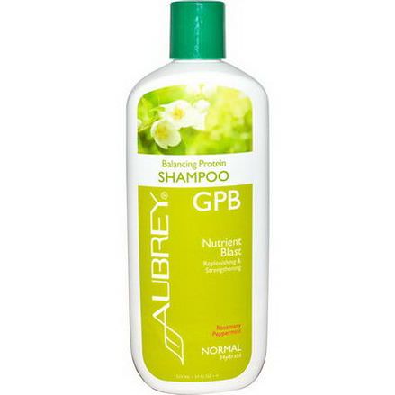 Aubrey Organics, GPB Balancing Protein Shampoo, Rosemary Peppermint, Normal 325ml