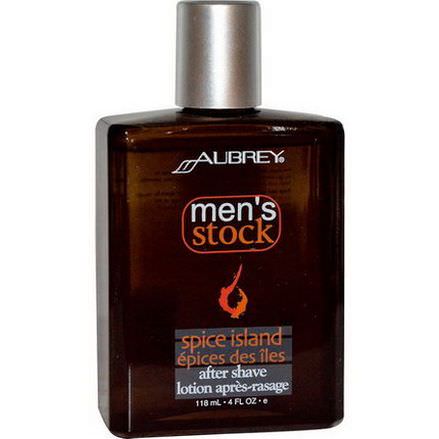 Aubrey Organics, Men's Stock, After Shave, Spice Island 118ml