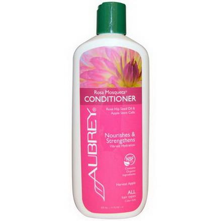 Aubrey Organics, Rosa Mosqueta Conditioner, Vibrant Hydration, All Hair Types 325ml