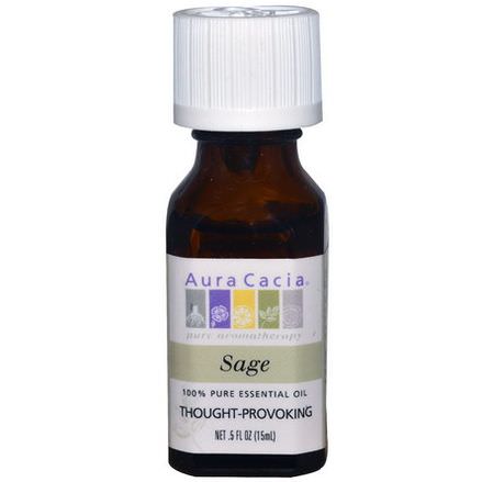 Aura Cacia, 100% Essential Oil, Sage 15ml