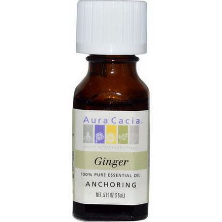 Aura Cacia, 100% Pure Essential Oil, Ginger 15ml