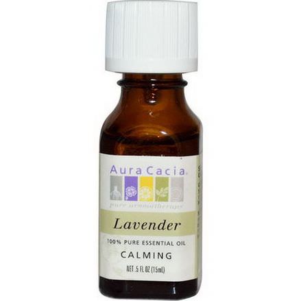 Aura Cacia, 100% Pure Essential Oil, Lavender 15ml