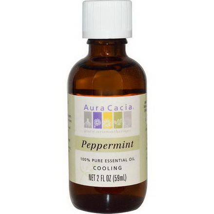 Aura Cacia, 100% Pure Essential Oil, Peppermint 59ml