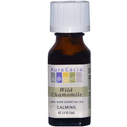 Aura Cacia, 100% Pure Essential Oil, Wild Chamomile 15ml