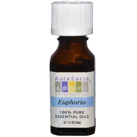 Aura Cacia, 100% Pure Essential Oils, Euphoria 15ml