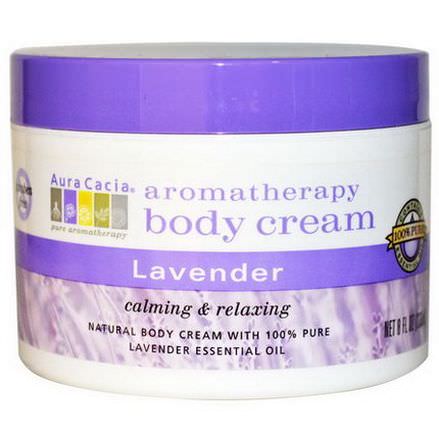 Aura Cacia, Aromatherapy Body Cream, Lavender 236ml
