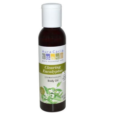 Aura Cacia, Aromatherapy Body Oil, Clearing Eucalyptus 118ml