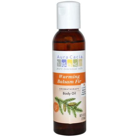 Aura Cacia, Aromatherapy Body Oil, Warming Balsam Fir 118ml