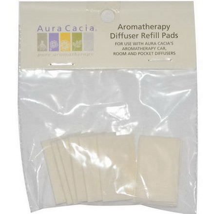 Aura Cacia, Aromatherapy Diffuser Refill Pads, 10 Refill Pads