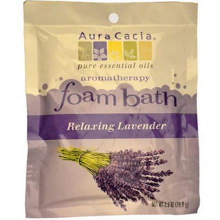 Aura Cacia, Aromatherapy Foam Bath, Relaxing Lavender 70.9g