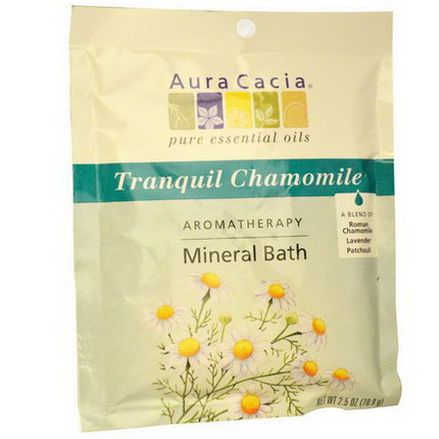 Aura Cacia, Aromatherapy Mineral Bath, Tranquil Chamomile 70.9g
