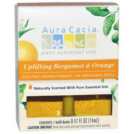 Aura Cacia, Electric Aromatherapy Air Freshener Refill, Uplifting Bergamot&Orange 14ml