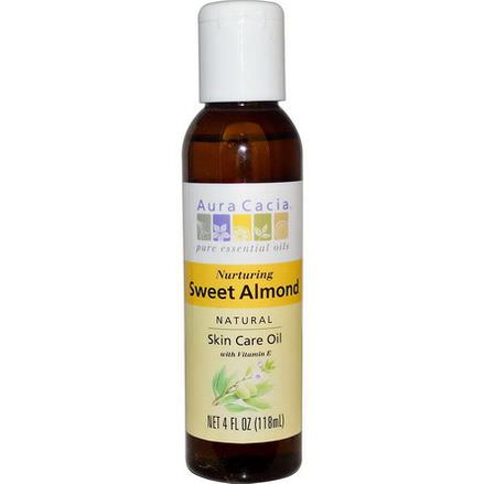 Aura Cacia, Natural Skin Care Oil, with Vitamin E, Nurturing Sweet Almond 118ml