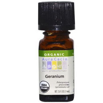 Aura Cacia, Organic, Geranium 7.4ml