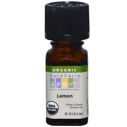 Aura Cacia, Organic, Lemon 7.4ml