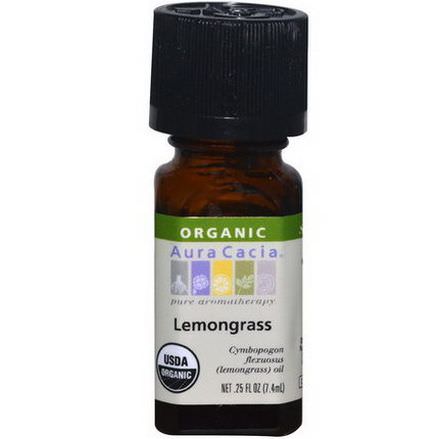 Aura Cacia, Organic, Lemongrass 7.4ml