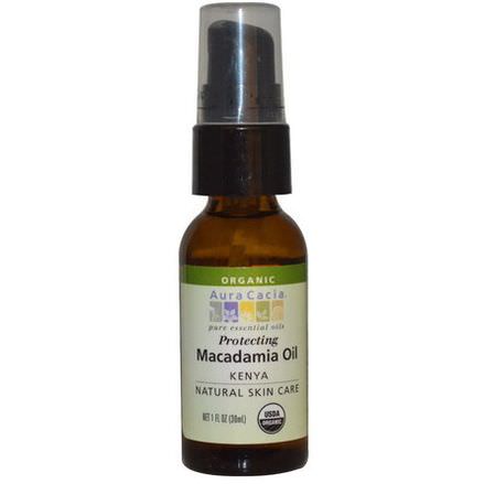 Aura Cacia, Organic, Natural Skin Care, Macadamia Oil 30ml