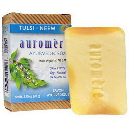Auromere, Ayurvedic Soap, Tulsi-Neem 78g