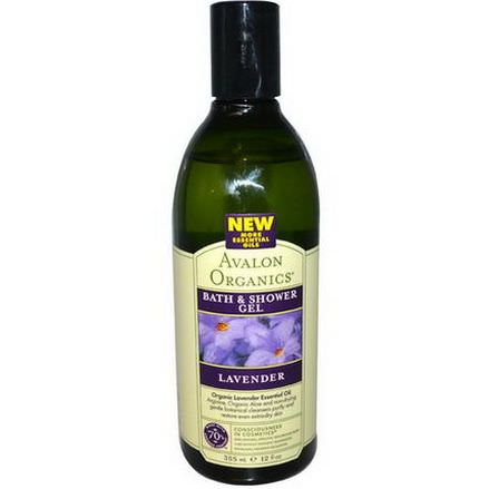 Avalon Organics, Bath&Shower Gel, Lavender 355ml
