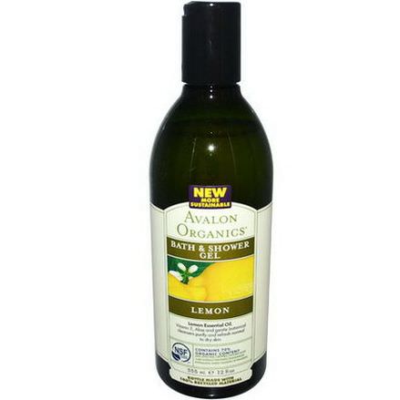 Avalon Organics, Bath&Shower Gel, Lemon 355ml