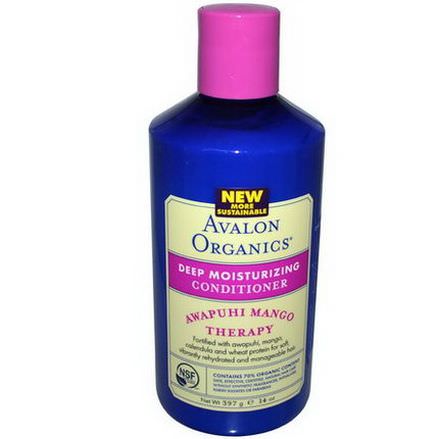 Avalon Organics, Deep Moisturizing Conditioner, Awapuhi Mango Therapy 397g