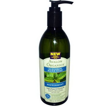 Avalon Organics, Glycerin Hand Soap, Peppermint 355ml