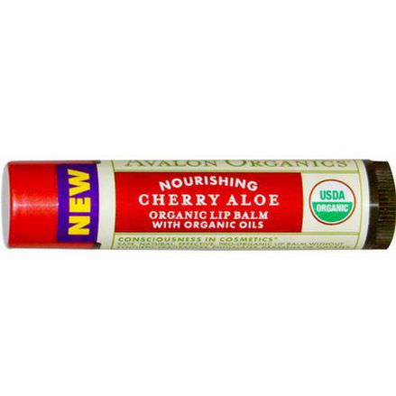 Avalon Organics, Organic Lip Balm, Cherry Aloe 4.2g